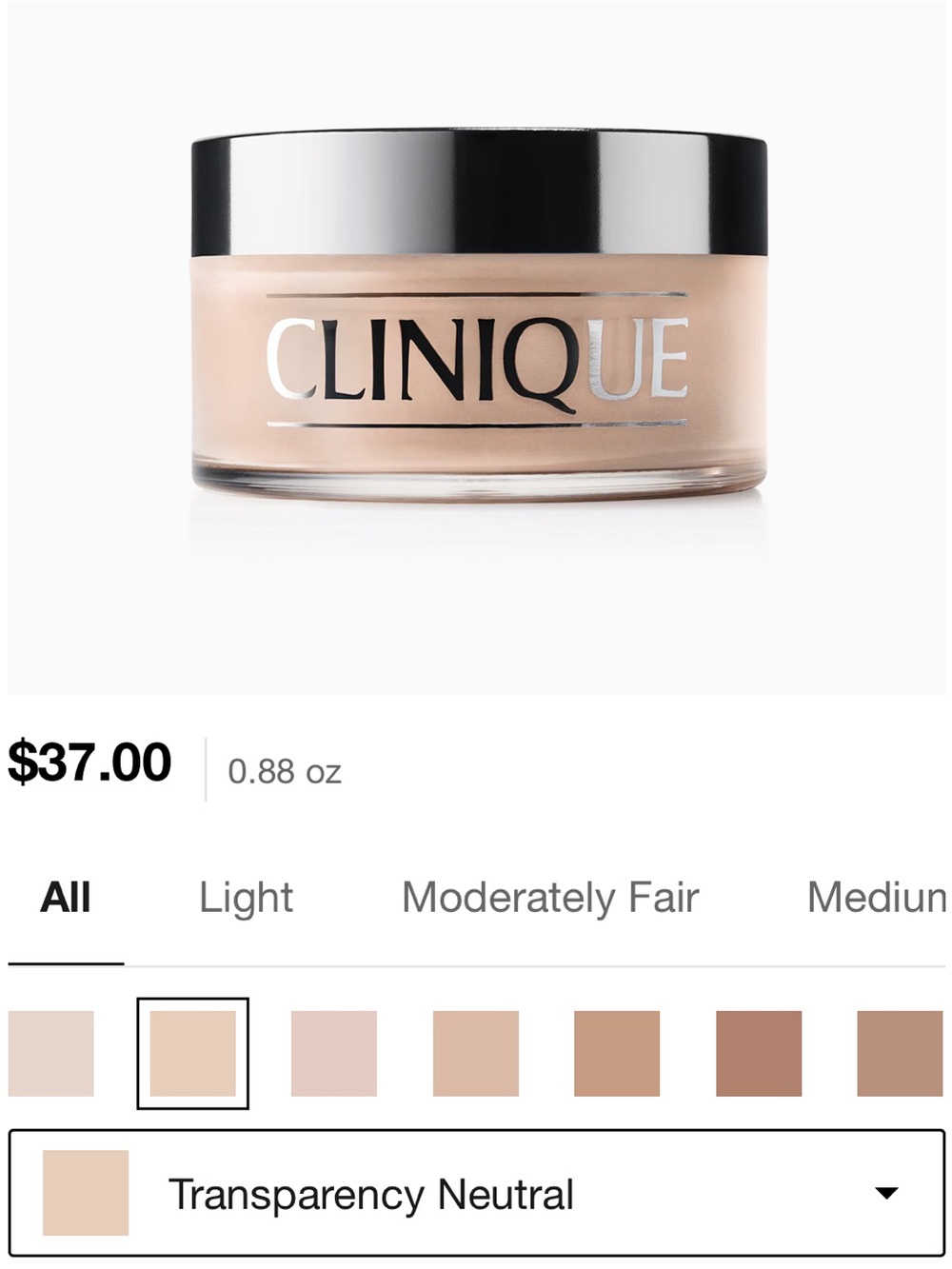 Clinique Blended Face Powder - Transparency Neutral